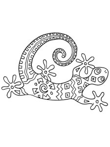 Lizard coloring page - picture 3