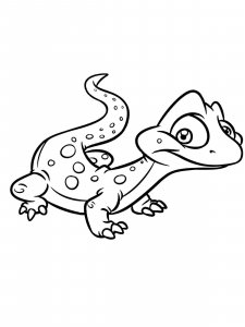 Lizard coloring page - picture 6
