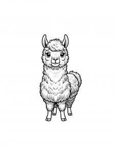 Llama Coloring Pages 25