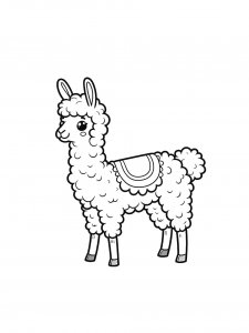 Llama Coloring Pages 27