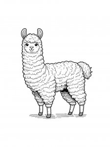 Llama Coloring Pages 31