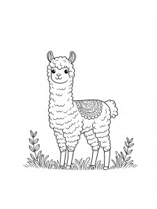 Llama Coloring Pages 33