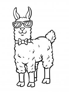 Llama coloring page - picture 4
