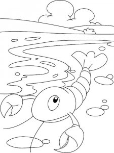 Lobster coloring page - picture 15