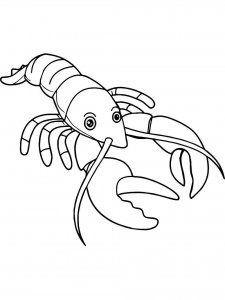 Lobster coloring page - picture 3