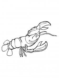 Lobster coloring page - picture 4