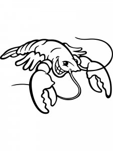 Lobster coloring page - picture 6
