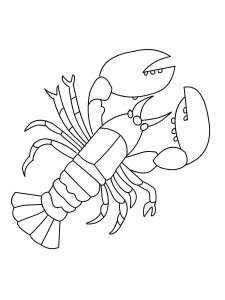 Lobster coloring page - picture 8