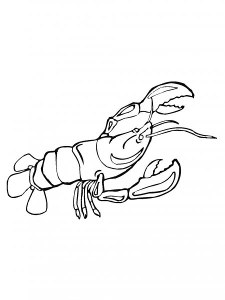 Lobster coloring pages