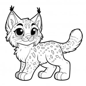 Lynx coloring page - picture 10