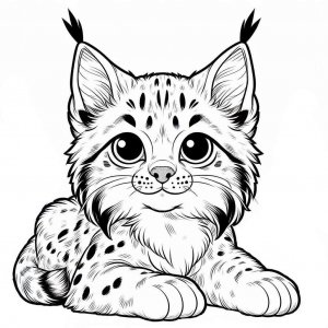 Lynx coloring page - picture 11