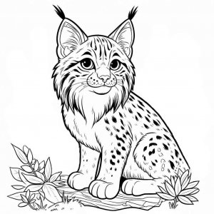 Lynx coloring page - picture 14