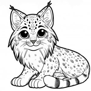 Lynx coloring page - picture 15