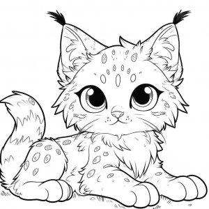 Lynx coloring page - picture 16