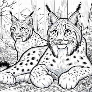 Lynx coloring page - picture 17