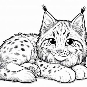 Lynx coloring page - picture 18