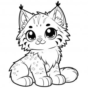 Lynx coloring page - picture 19