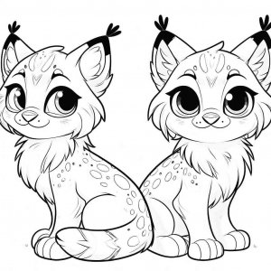 Lynx coloring page - picture 2