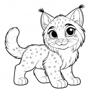 Lynx coloring page - picture 20