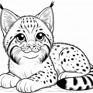 Lynx coloring page - picture 23