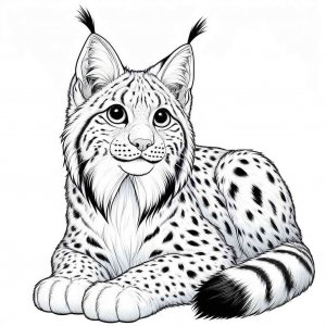 Lynx coloring page - picture 24