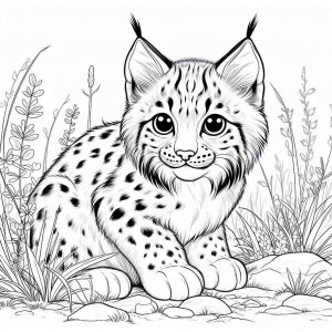 Lynx coloring page - picture 25