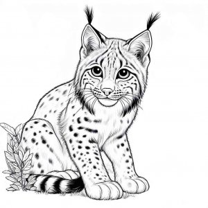 Lynx coloring page - picture 26