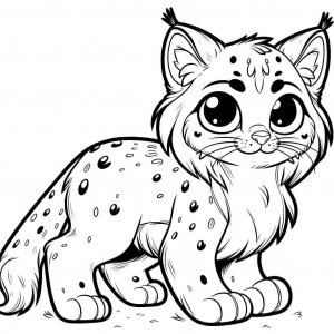 Lynx coloring page - picture 27