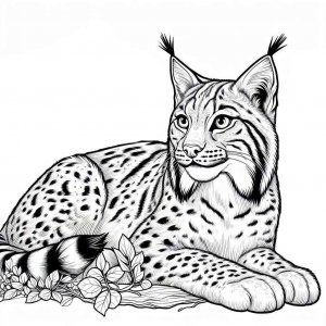 Lynx coloring page - picture 29