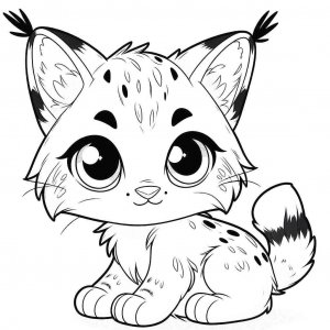 Lynx coloring page - picture 3
