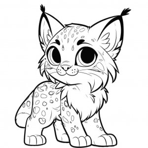 Lynx coloring page - picture 4