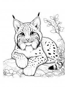 Lynx Coloring Pages 40