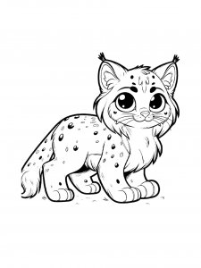 Lynx Coloring Pages 44