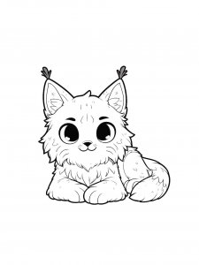 Lynx Coloring Pages 45
