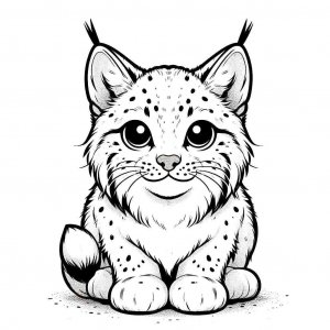 Lynx coloring page - picture 5
