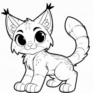 Lynx coloring page - picture 7