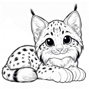 Lynx coloring page - picture 8