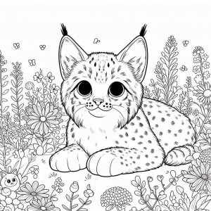Lynx coloring page - picture 9