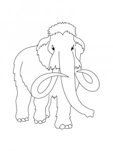 Mammoth coloring page - picture 13