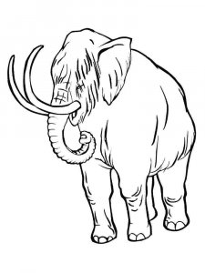 Mammoth coloring page - picture 14