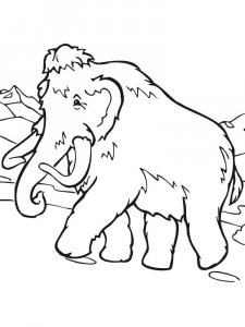 Mammoth coloring page - picture 15