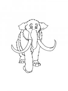 Mammoth coloring page - picture 16