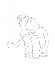 Mammoth coloring page - picture 18