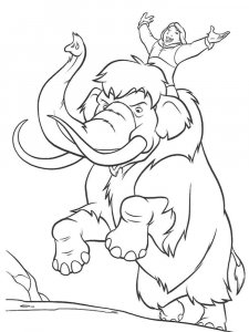 Mammoth coloring page - picture 19