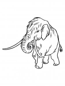 Mammoth coloring page - picture 2