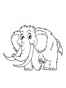 Mammoth coloring page - picture 23