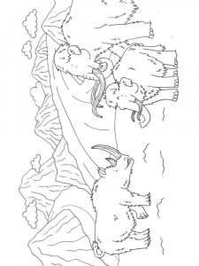 Mammoth coloring page - picture 25