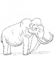 Mammoth coloring page - picture 28