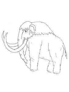 Mammoth coloring page - picture 29