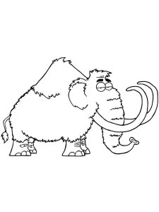Mammoth coloring page - picture 3